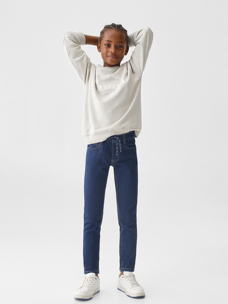 Mango Blue Comfy Fit Jeans - Image 1 of 5 Mango Blue Comfy Fit Jeans - Image 1 of 5