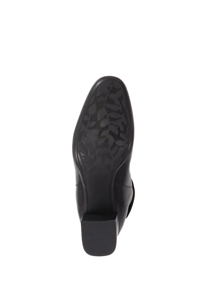 Jones Bootmaker Black Light Lylah Heeled Suede Ankle Boots - Image 5 of 6