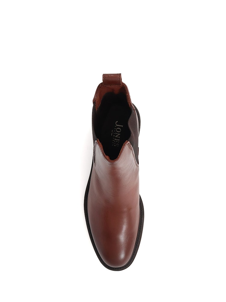 Jones Bootmaker Brown Leather Chelsea Boots - Image 5 of 6