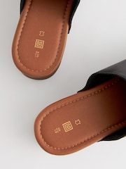Black Closed Toe Clog Mules - Image 4 of 4