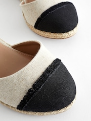 Neutral Extra Wide Fit Forever Comfort Toe Cap Closed Toe Wedges - Image 4 of 5