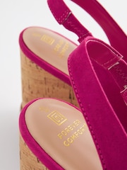 Pink Forever Comfort® Bow Cork Wedges - Image 4 of 5