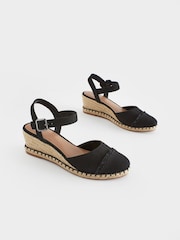 črna - Forever Comfort ojačana konica; kapica Closed Toe čevlji s polno peto - Slika 3 iz 9