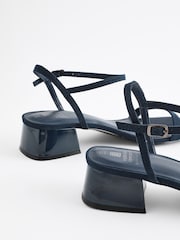 Navy Extra Wide Fit Forever Comfort® Low Heel Sandals - Image 3 of 6