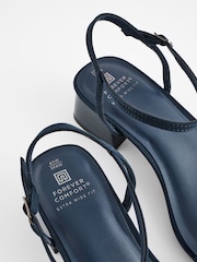 Navy Extra Wide Fit Forever Comfort® Low Heel Sandals - Image 4 of 6