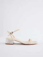Bone Forever Comfort® Low Leather Heel Sandals - Image 2 of 6