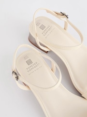 Bone Forever Comfort® Low Leather Heel Sandals - Image 3 of 6