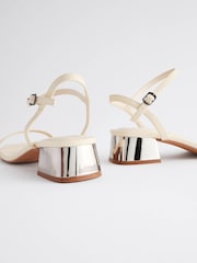 Bone Forever Comfort® Low Leather Heel Sandals - Image 5 of 6