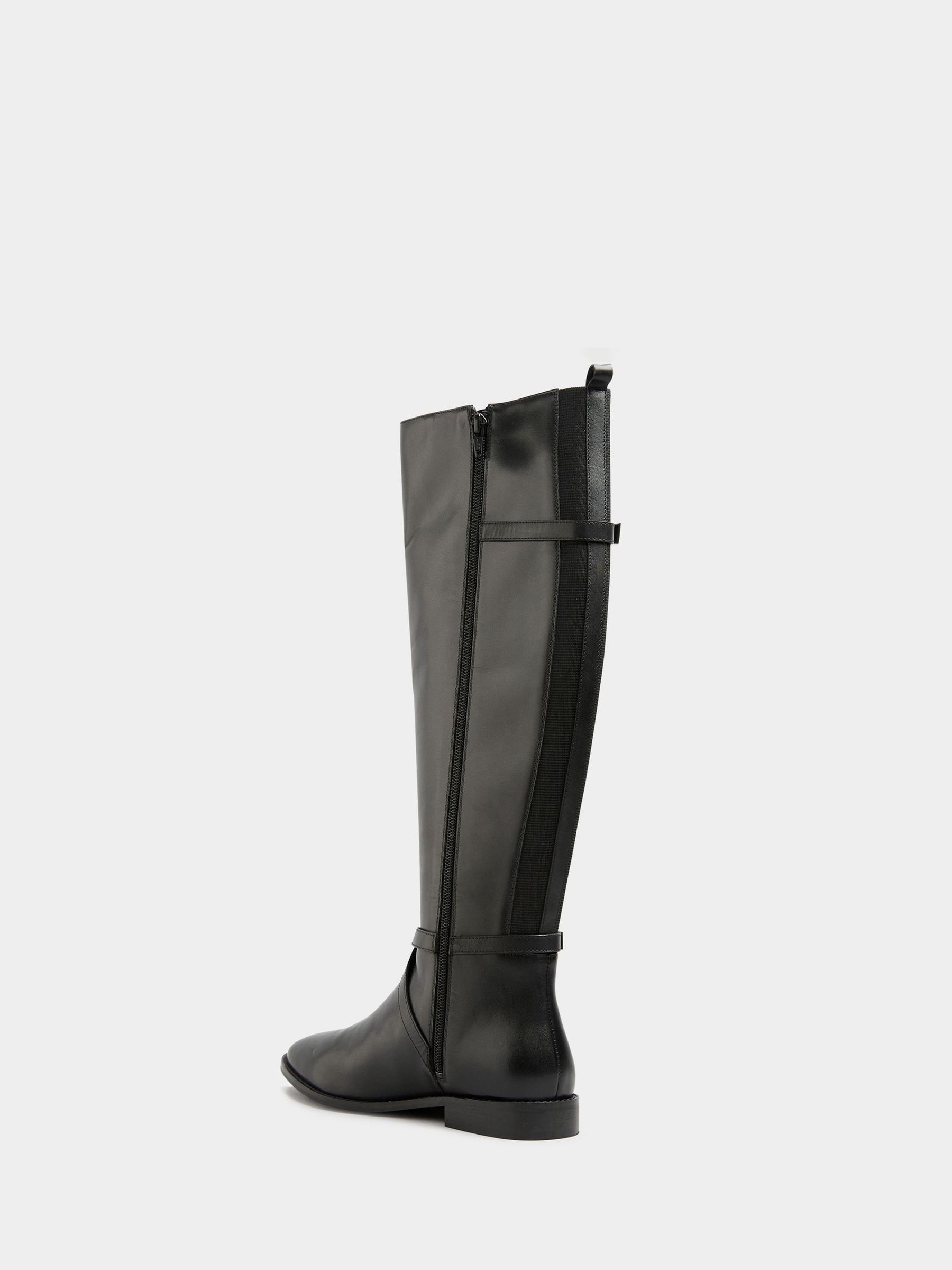 Buy Long Tall Sally Black Leather Riding Boots from Next USA