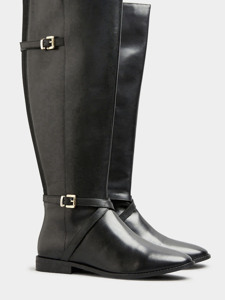 Long Tall Sally Leather Riding Boots - Image 2 of 4