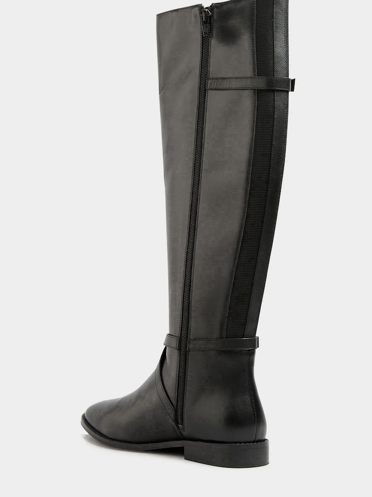Long Tall Sally Leather Riding Boots - Image 3 of 4