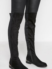 Long Tall Sally Black Stretch Boots - Image 1 of 4