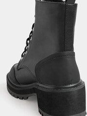 Long Tall Sally Black Chunky Lace Boots - Image 3 of 3