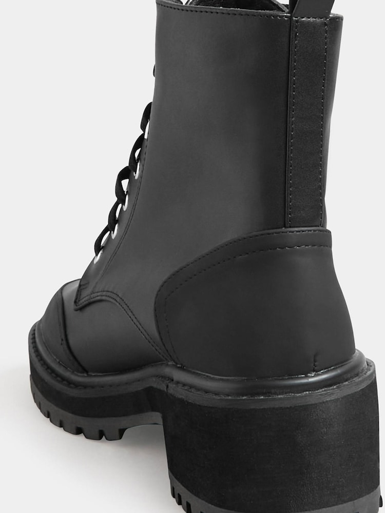 Long Tall Sally Black Chunky Lace Boots - Image 3 of 3