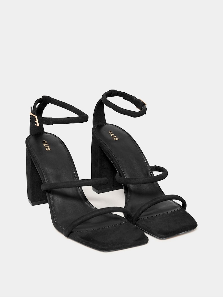 Long Tall Sally Black Multi Strap Block Heels - Image 3 of 4