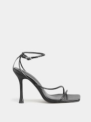Long Tall Sally Black Asymetric High Heels - Image 1 of 5