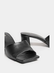 Long Tall Sally Black Square Mule Heels - Image 5 of 5