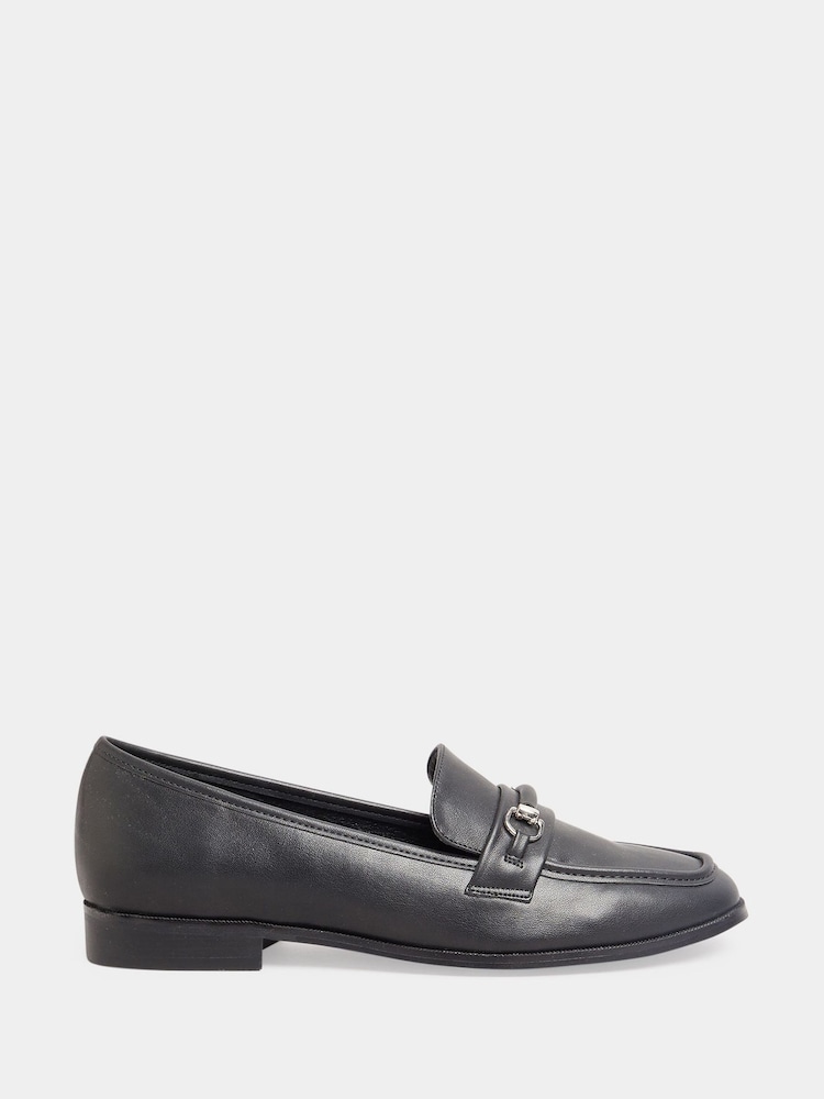 Long Tall Sally Black Saddle Loafers - Image 1 of 1