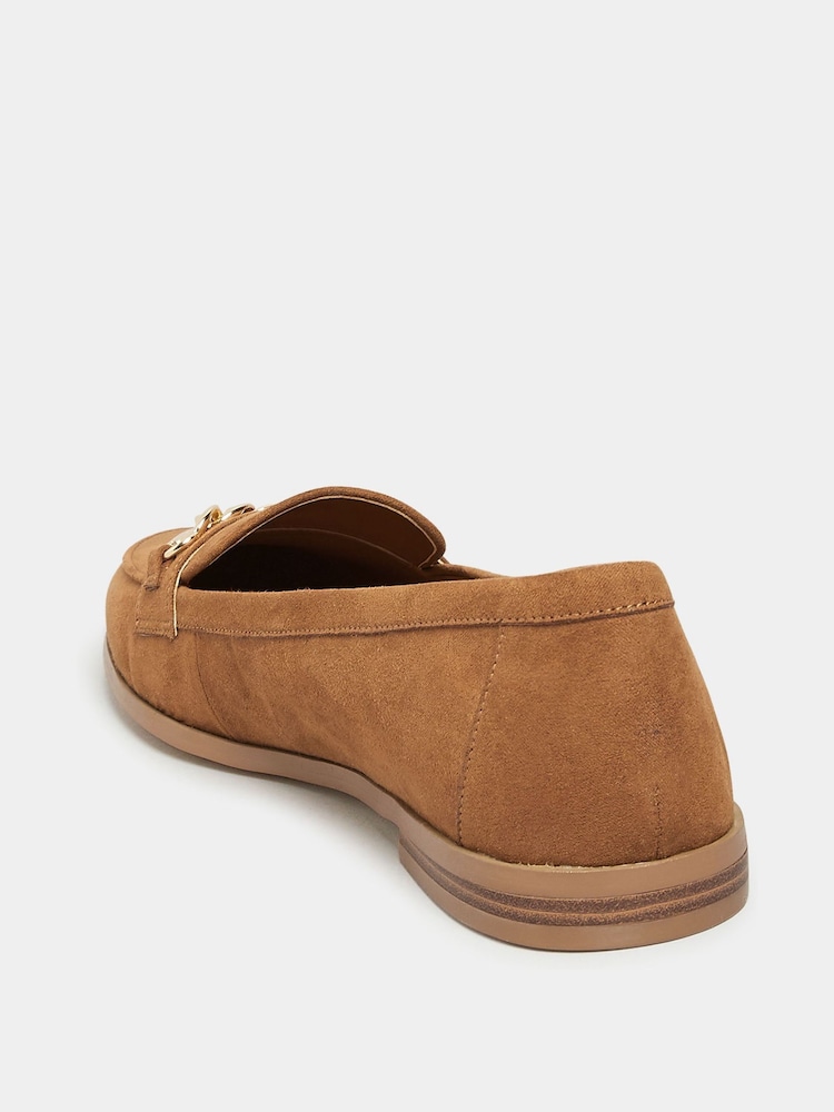 Long Tall Sally Brown Chain Loafers - Image 4 of 5