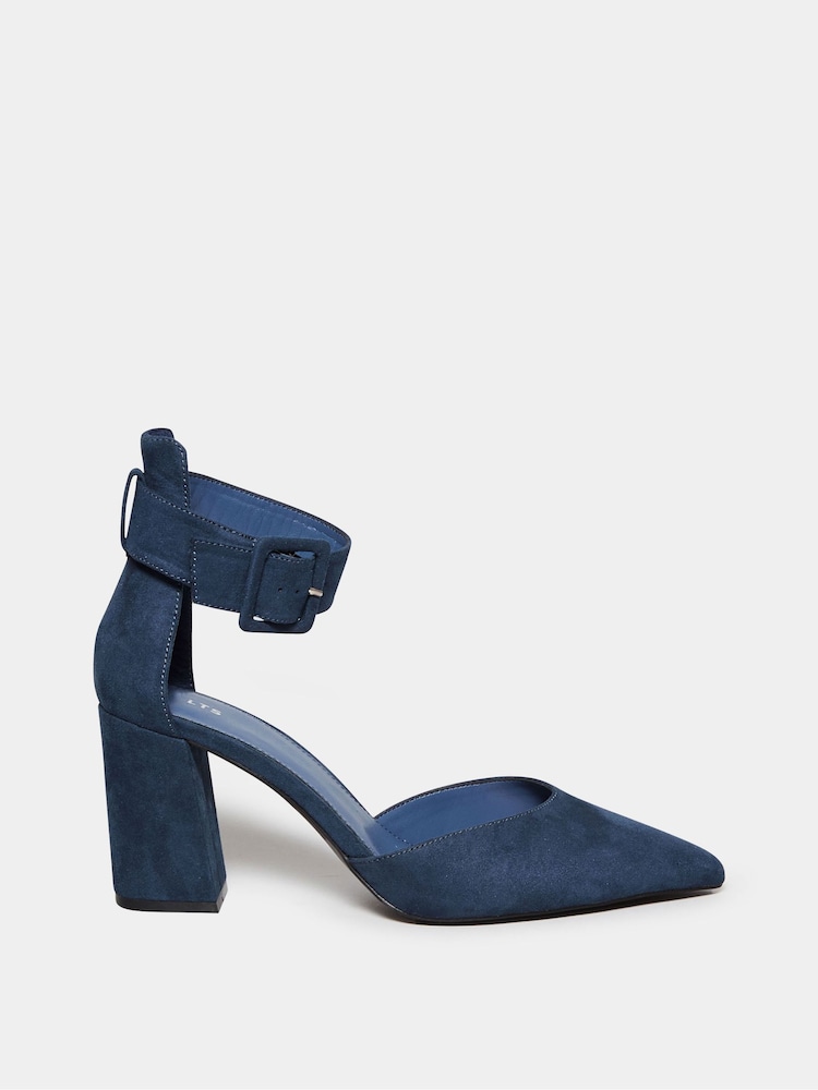 Long Tall Sally Blue Pointed Court Heels - Image 1 of 4