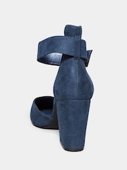 Long Tall Sally Blue Pointed Court Heels - Image 3 of 4