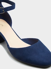 Long Tall Sally Blue Heel Court Shoes - Image 4 of 5