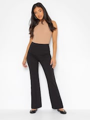 PixieGirl Petite Black Stretch Bengaline Bootcut Trousers - Image 2 of 3