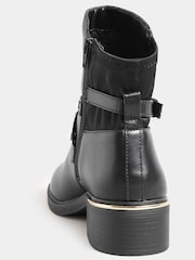 Long Tall Sally Black Hardware Detail Chelsea Boots - Image 3 of 4