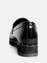 Long Tall Sally Black Studded Patent Loafers - Image 3 of 3