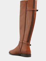 Long Tall Sally Brown Leather Riding Boots - Image 3 of 5