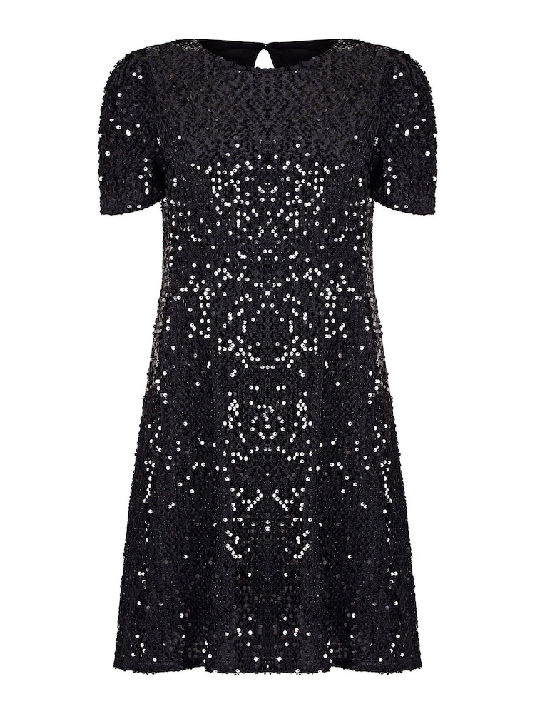 Mela Black Sequin Dresses - Image 5 of 5