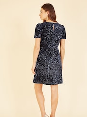 Mela Blue Sequin Dresses - Image 2 of 5