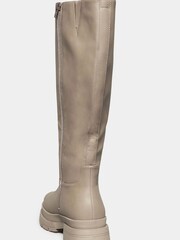 Yours Curve Natural Extra-Wide Fit PU Pull On Calf Boots - Image 2 of 4