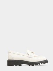 Yours Curve Natural Extra-Wide Fit Chunky Saddle Loafers - Image 2 of 5