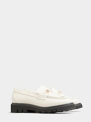 Yours Curve Natural Extra-Wide Fit Chunky Saddle Loafers - Image 4 of 5