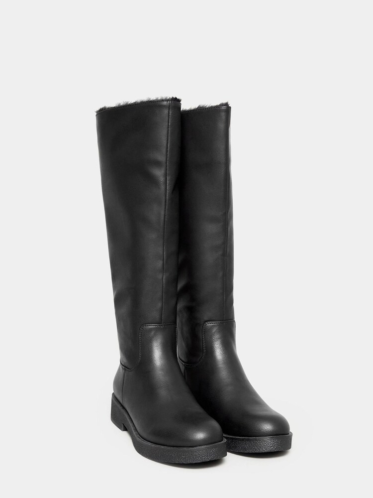 Yours Curve bottes de mollets doublées en fausse fourrure - Image 3 of 4