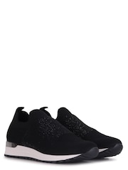 Negro - Zapatillas de deporte con adornos de strass Storme de Linzi - Imagen 3 de 4