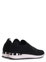 Negro - Zapatillas de deporte con adornos de strass Storme de Linzi - Imagen 4 de 4