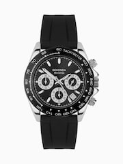 Sekonda Mens Circuit 39mm Analogue Black Watch With Silver Case And Silicone Strap With Dial - Image 2 of 6