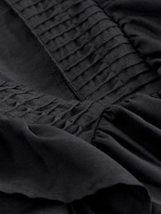 Black Sleeveless Ruffle V-Neck Top - Image 6 of 6