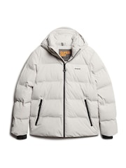 Superdry Grey Hooded Water-Repellent Boxy Puffer Jacket - Image 5 of 7