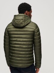 Superdry Green Hooded Fuji Sport Padded Jacket - Image 2 of 5