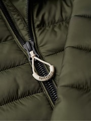 Superdry Green Hooded Fuji Sport Padded Jacket - Image 4 of 5