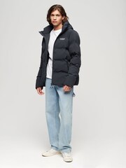 Superdry Blue Hooded Boxy Puffer Jacket - Image 3 of 3