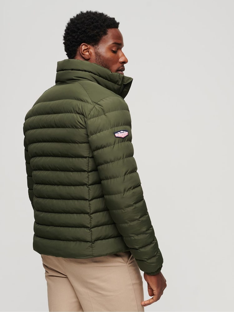 Superdry Green Fuji Printed Padded Jacket - Image 10 of 10