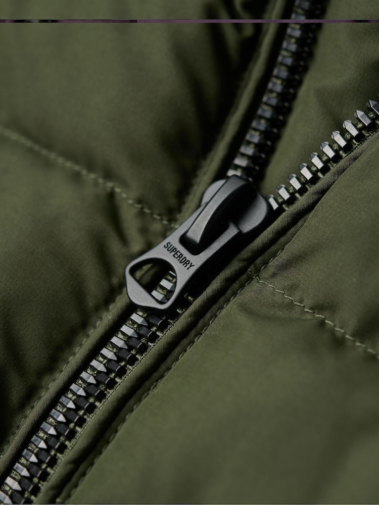 Superdry Green Fuji Printed Padded Jacket - Image 6 of 6