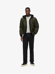 Superdry Green Military Hooded MA1 Bomber Jacket - Image 3 of 7