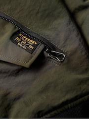 Superdry Green Military Hooded MA1 Bomber Jacket - Image 7 of 7