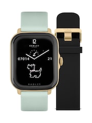 Radley Series Green 20 Smart Calling Watch with interchangeable Black Silicone and Eucalyptus Leather Straps RYS20-2126-SET - Image 1 of 4