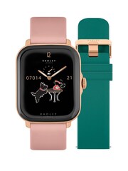 Radley Series 20 Smart Calling Watch with interchangeable Cobweb Silicone and Verdigris Leather Straps RYS20-2124-SET - Image 3 of 4